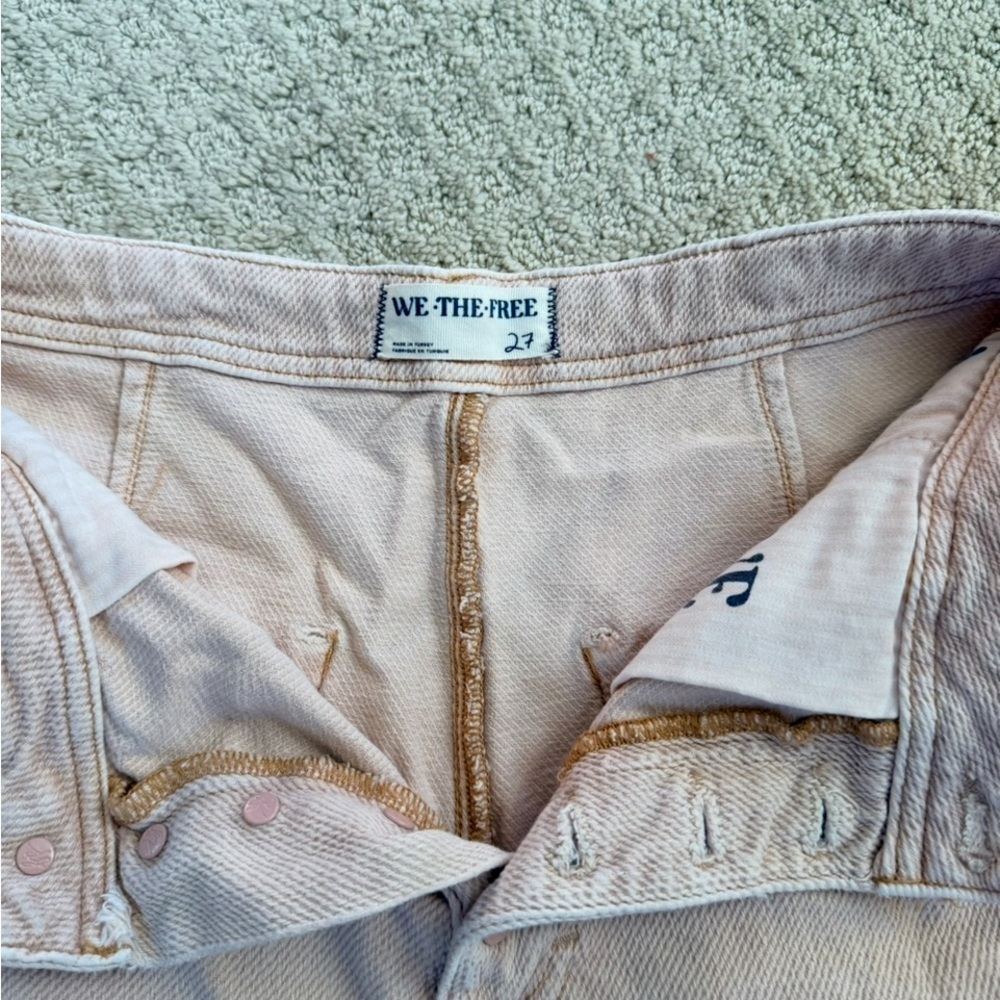 Free People We The Free Pink Osaka Jeans - Picture 6 of 7